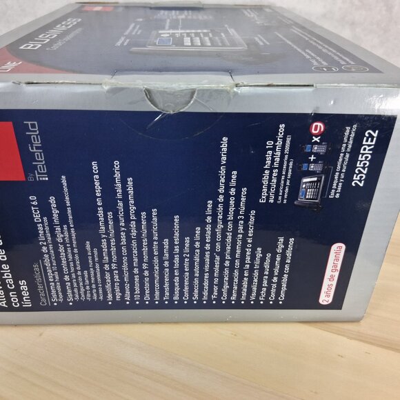 RCA® ViSYS™ 25255RE2 Two-Line Corded/Cordless Phone System with Answering System - Picture 4 of 7